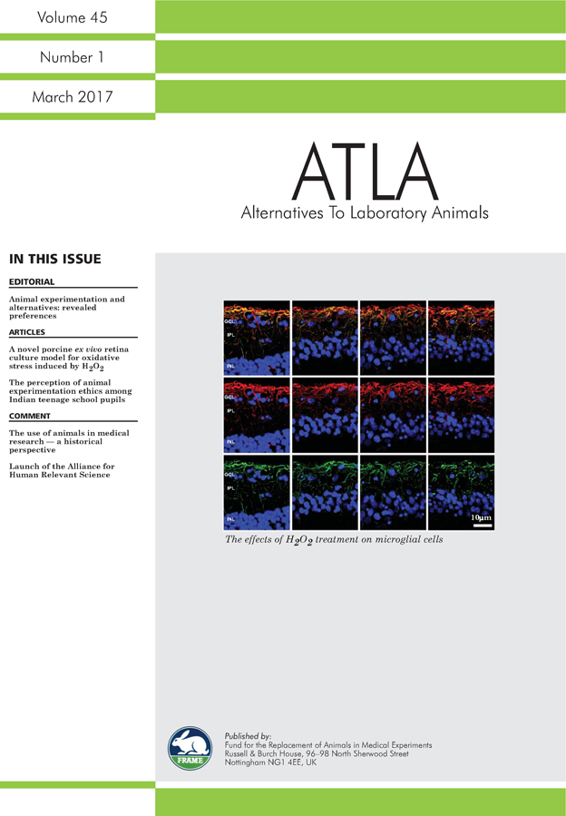 ATLA Alternatives to laboratory animal(vol.45, No.1) – KIC3Rs