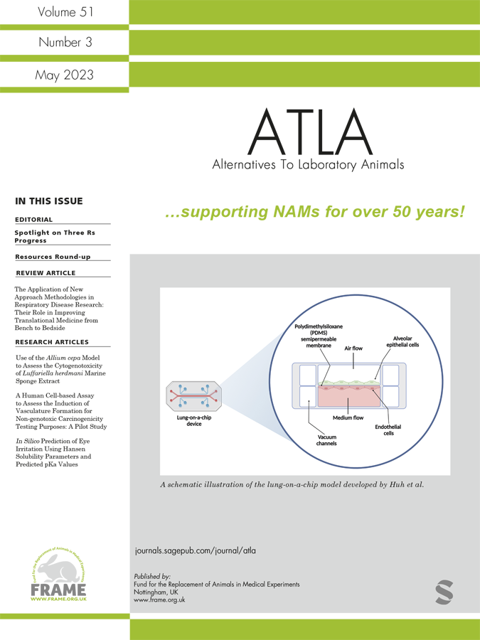 ATLA Alternatives to laboratory animal(vol.51, No.3) – KIC3Rs